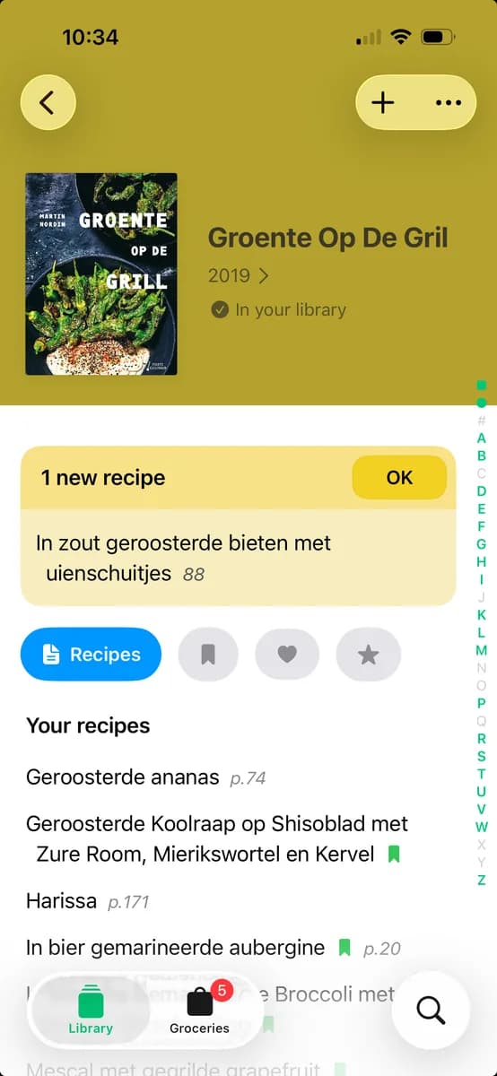 Vastgelegde recepten beoordelen