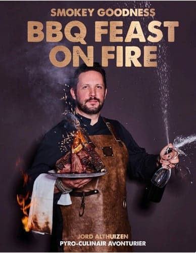 Cover of Smokey Goodness BBQ Feast on Fire